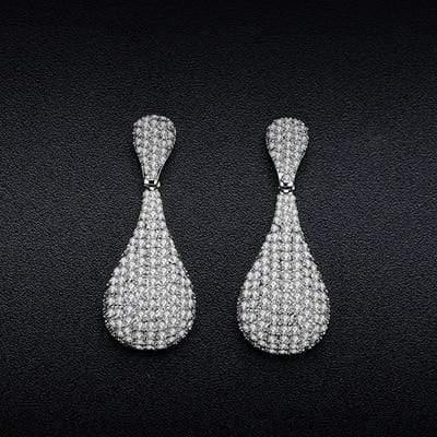 Planet Gates MEH805 Bridal Drop Earrings for Women Girls Fashion Engagement Wedding Jewelry Summer Dangle Earrings EH983