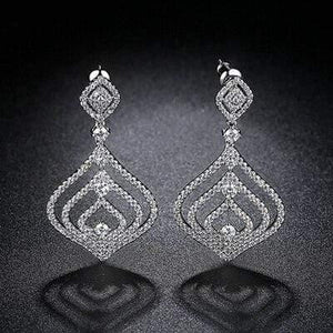 Planet Gates MEH980 Bridal Drop Earrings for Women Girls Fashion Engagement Wedding Jewelry Summer Dangle Earrings EH983