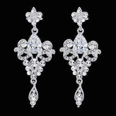 Planet Gates MEH983 Bridal Drop Earrings for Women Girls Fashion Engagement Wedding Jewelry Summer Dangle Earrings EH983