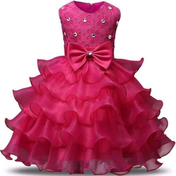 Planet Gates MEI / 3T Girl Dress Summer 0-8 Years Floral Baby Girls Dresses Vestidos 9 Colors Wedding Party Children Clothes Birthday Clothing