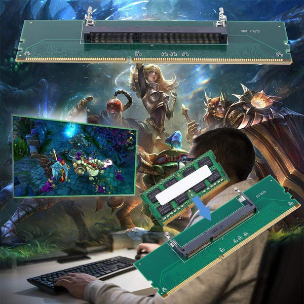 Planet Gates Memory Adapter The Adapter Card Laptop 200 Pin Internal Memory to Desktop DDR3 Adapter Practical Durable Portable Connector