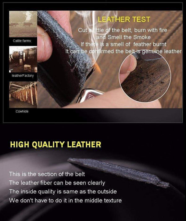 Planet Gates Men 100% Good Quality Cowskin Genuine Luxury Leather Men's Belts for Men,Strap Male Metal Automatic Buckle
