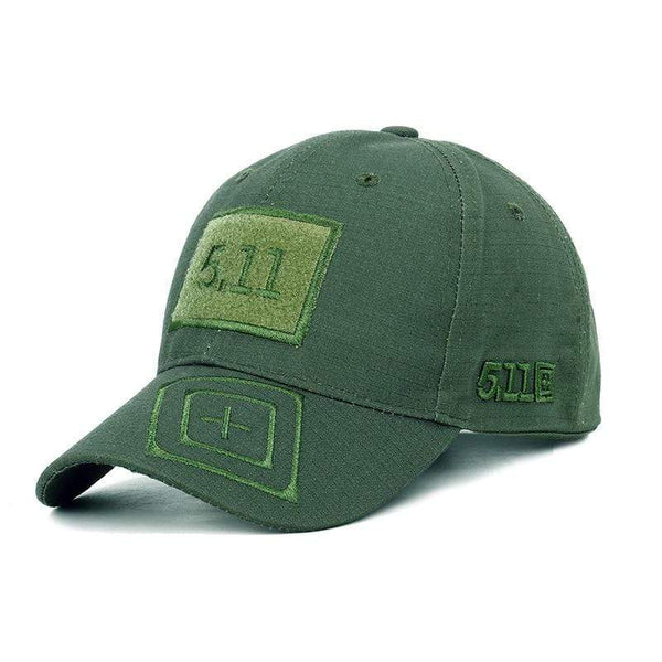 Planet Gates Men And Women Personality 511 Baseball Cap Army Green Camouflage Outdoor Tactical Jungle Hat 5.11 Magic Sticker Military Cap