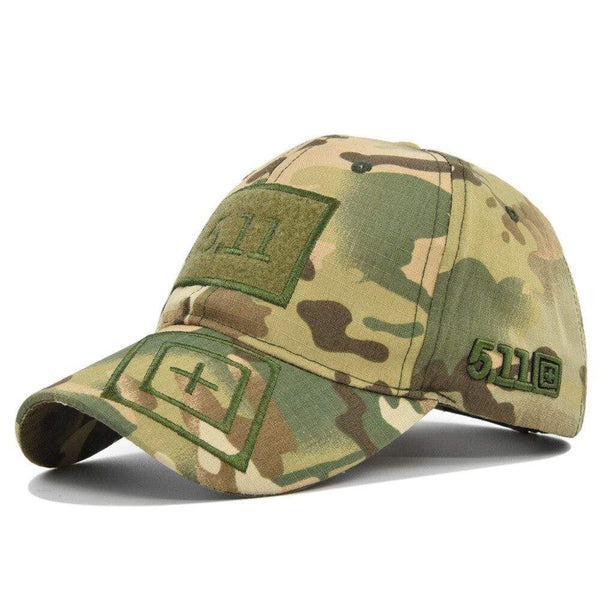 Planet Gates Men And Women Personality 511 Baseball Cap Army Green Camouflage Outdoor Tactical Jungle Hat 5.11 Magic Sticker Military Cap