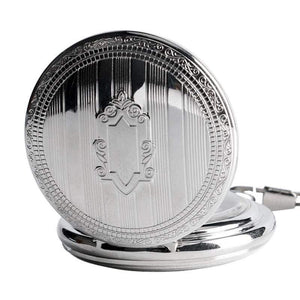 Planet Gates Men Automatic Mechanical Silver Pocket Watch Fashion Self Wind Stripe Women Men Nursing Fob Clock Shield Pendant