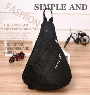 Planet Gates Men Bag Men Shoulder Sling Bag pack USB Waterproof Messenger Crossbody Bag Black Travel women chest bag for ipad T509