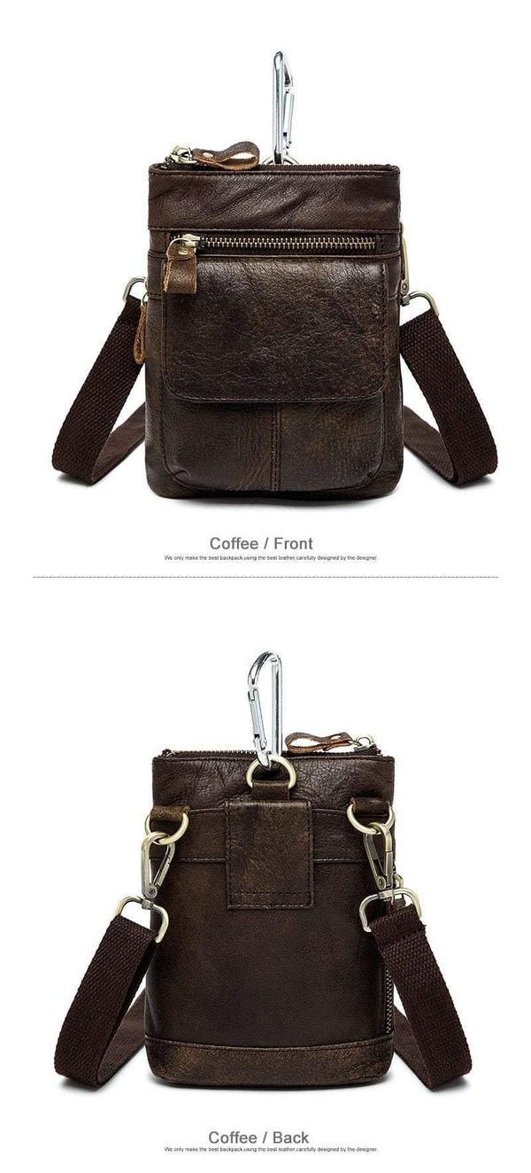 Planet Gates Men Bags Genuine Leather Waist Pack Small Crossbody Messenger Bag Men Shoulder Bags Belt Phone Pouch Bag Male Pouch 8868