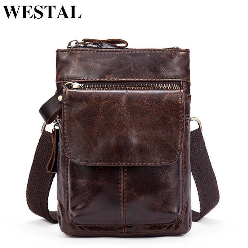 Planet Gates Men Bags Genuine Leather Waist Pack Small Crossbody Messenger Bag Men Shoulder Bags Belt Phone Pouch Bag Male Pouch 8868