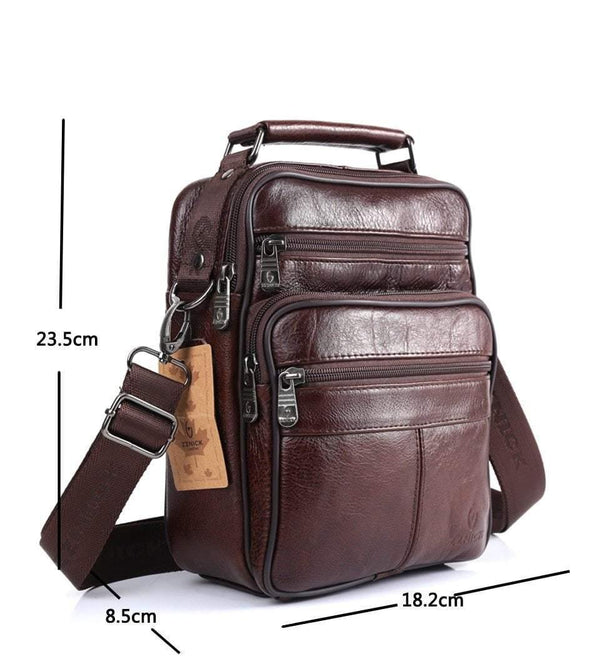 Planet Gates Men Bags Ipad Handbags Sheepskin Leather Male Messenger Purse Man Crossbody Shoulder Bag Men's Travel Bags  8101