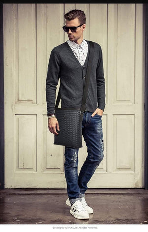 Planet Gates Men Bags Men Messenger bags Business Men's travel bag man leather crossbody shoulder bag Handbags