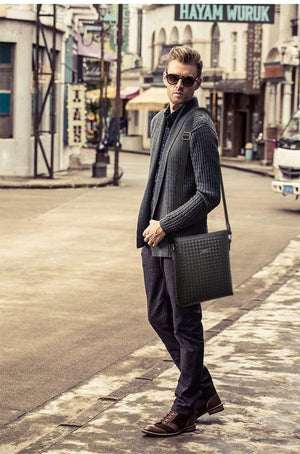 Planet Gates Men Bags Men Messenger bags Business Men's travel bag man leather crossbody shoulder bag Handbags