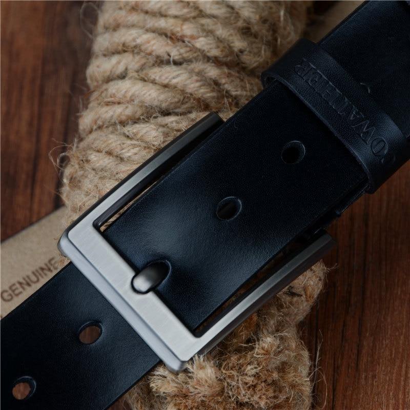 Men Belt Cow Genuine Leather Luxury Strap Male Belts For Men New Fashion Classic Vintage Pin Buckle Dropshipping