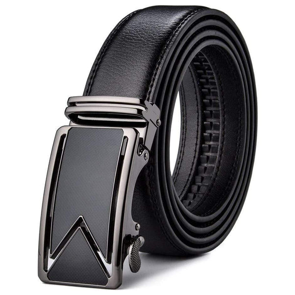 Men Belt  Cowhide Genuine Leather Belts For Men Luxury Automatic Buckle Belts Brown Black Cinturones Hombre B55