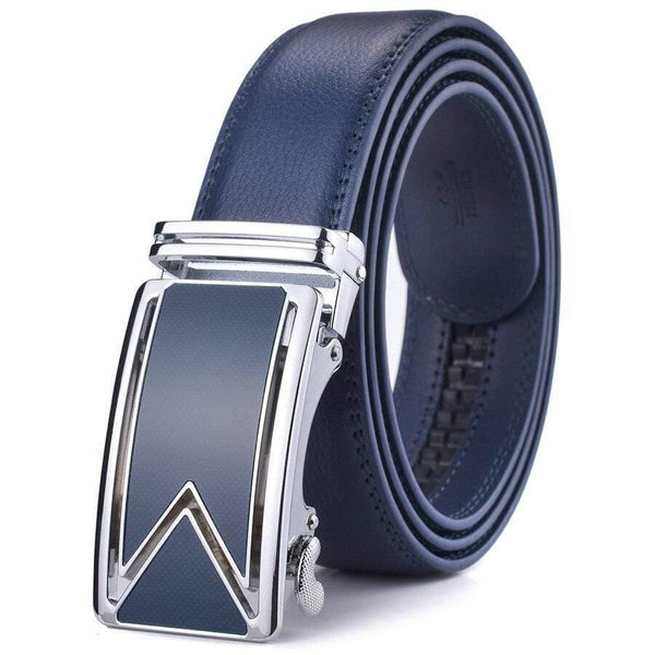Men Belt  Cowhide Genuine Leather Belts For Men Luxury Automatic Buckle Belts Brown Black Cinturones Hombre B55