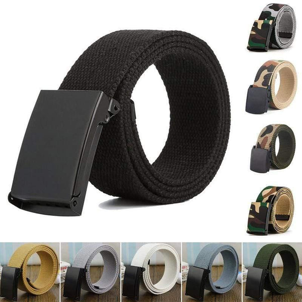 Men Belt  Fashion Unisex Army Tactical Waist Belt Jeans Male Casual Luxury Canvas Webbing Waistband Ceinture Femme