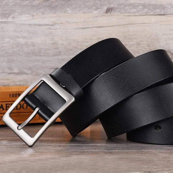 Men Belt High Quality Cow Genuine Leather Luxury Strap Male Belts For Men New Fashion Classic Vintage Pin Buckle