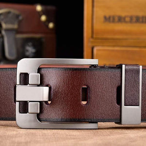 Men Belt Male High Quality Leather Belt Men Male Genuine Leather Strap Luxury Pin Buckle Fancy Vintage Jeans