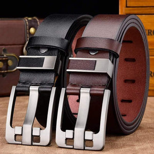 Men Belt Male High Quality Leather Belt Men Male Genuine Leather Strap Luxury Pin Buckle Fancy Vintage Jeans