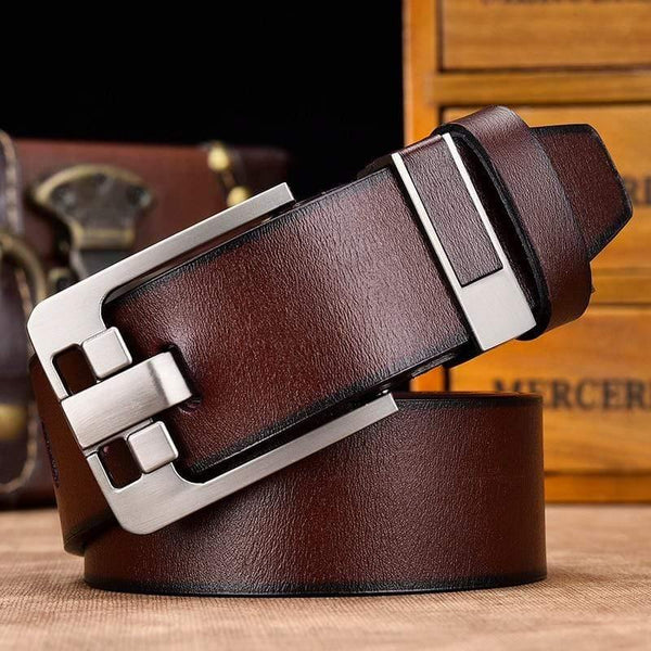 Men Belt Male High Quality Leather Belt Men Male Genuine Leather Strap Luxury Pin Buckle Fancy Vintage Jeans