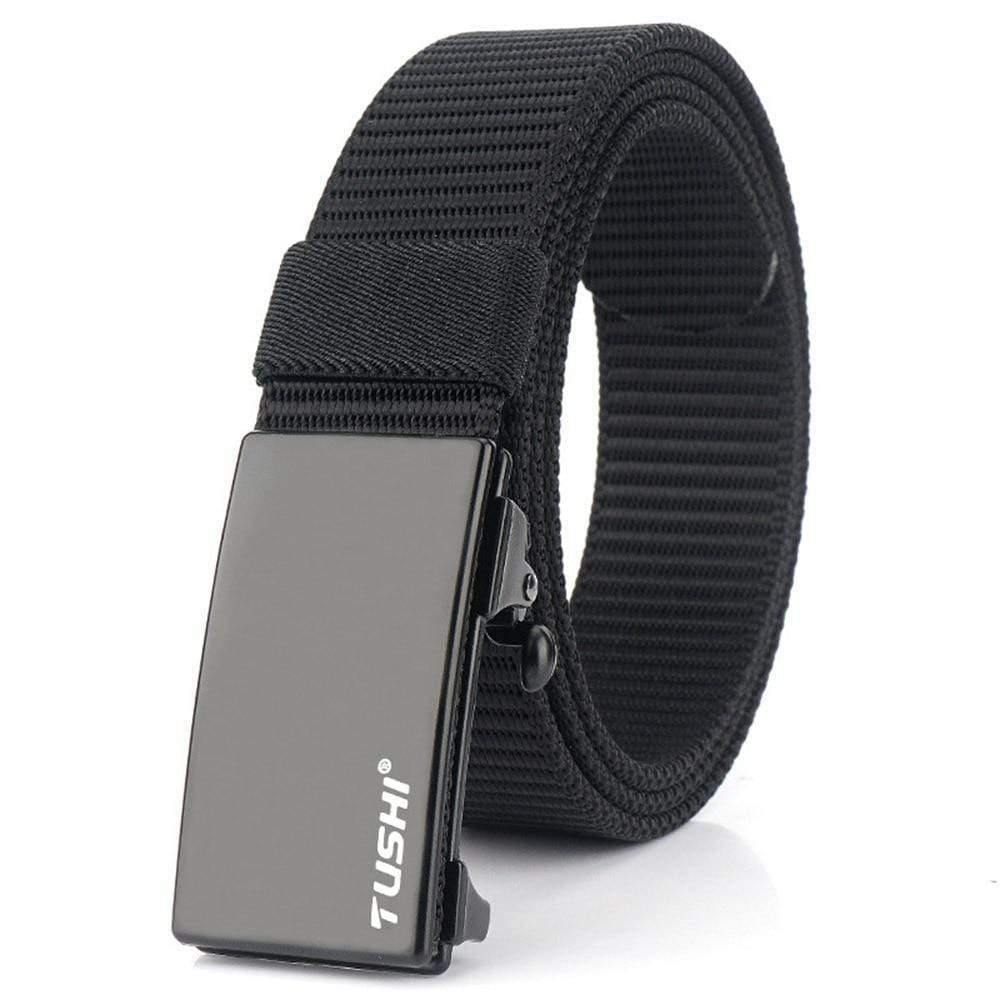 Men Belt Tactical Belts Casual Nylon Women Belt Strap Male Belts For Women Jeans High Quality Black 3.4CM