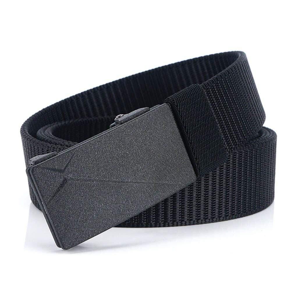 Men Belt Tactical Belts Casual Nylon Women Belt Strap Male Belts For Women Jeans High Quality Black 3.4CM