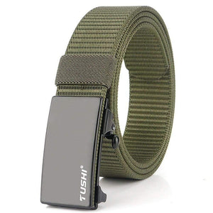 Men Belt Tactical Belts Casual Nylon Women Belt Strap Male Belts For Women Jeans High Quality Black 3.4CM