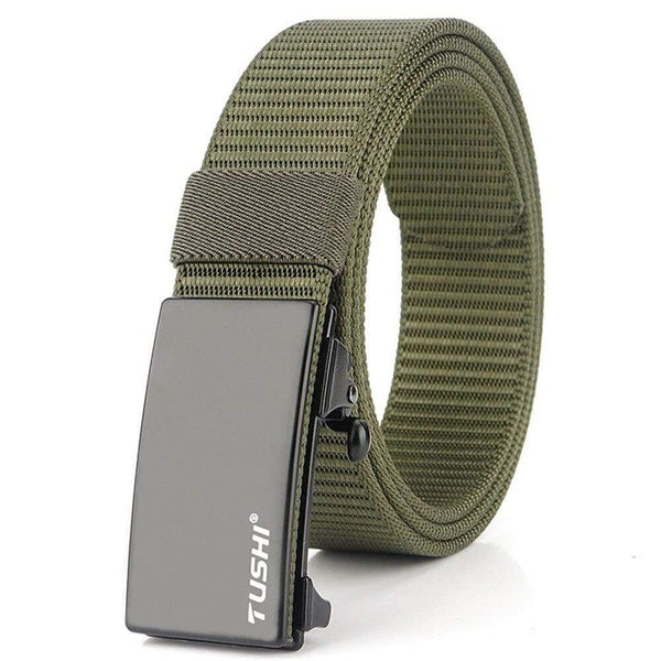 Men Belt Tactical Belts Casual Nylon Women Belt Strap Male Belts For Women Jeans High Quality Black 3.4CM