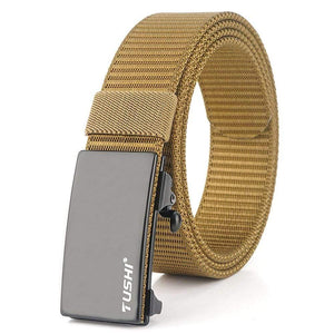Men Belt Tactical Belts Casual Nylon Women Belt Strap Male Belts For Women Jeans High Quality Black 3.4CM