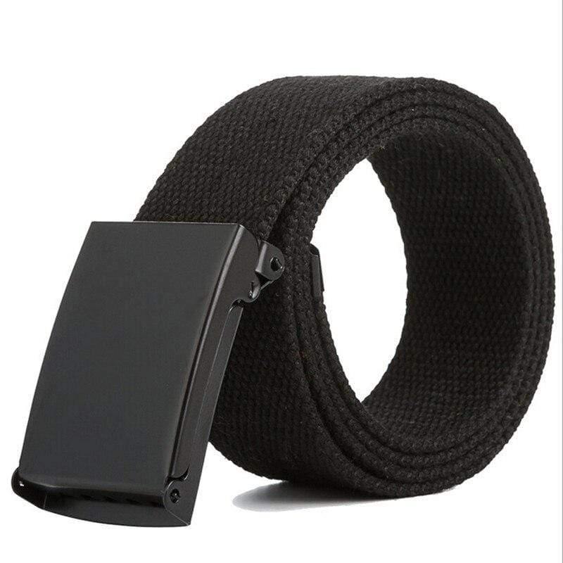 Men Belt Unisex Male Casual Buckle Belts Canvas Webbing Waistband Army Tactical Waist Belt