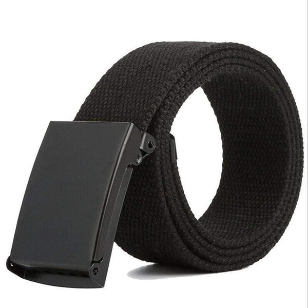 Men Belt Unisex Male Casual Buckle Belts Canvas Webbing Waistband Army Tactical Waist Belt