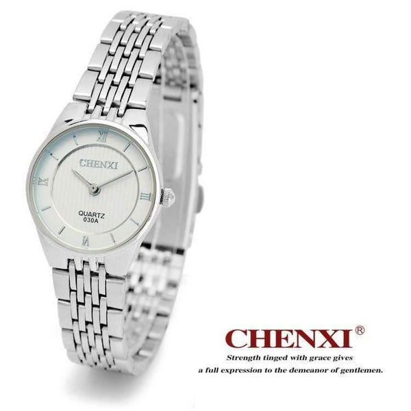 Planet Gates Men Black Dial Fashion Romantic Silver Couple Watch Stainless Steel Men's Women's Quartz Wirstwatch Analog Slim Clock Lovers Watch