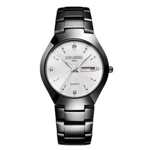 Planet Gates Мъжки черно-бели часовници за двойки 2018 Висококачествен волфрамов стоманен черен ръчен часовник за мъже и жени Гривна Дамски часовник Reloj Hombre Lover Saat