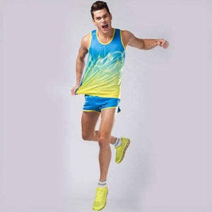 Planet Gates Men blue colors / L Men women sporting soccer jersey football jersey Survetement Homme Marathon Vest Shorts field Clothing Jogging Running Sets