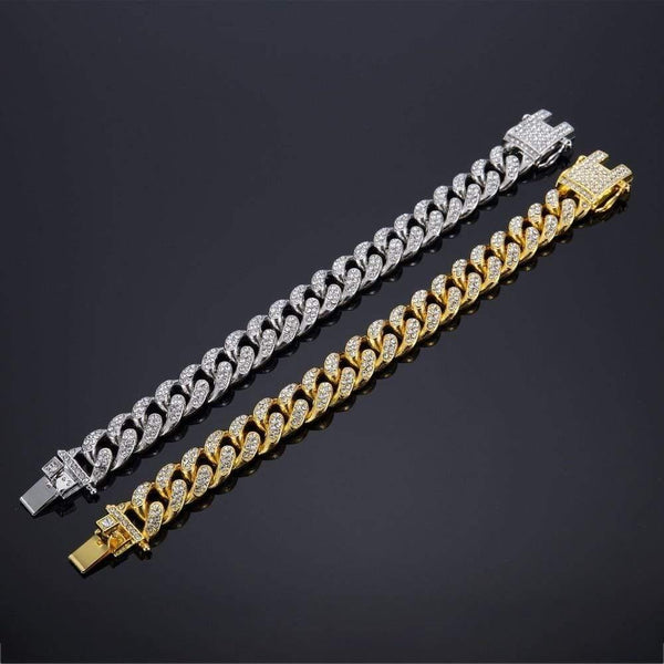 Planet Gates Men Bracelet fashion 18- 20cm long Miami Cuban Link bracelets male Hiphop jewelry gifts