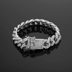 Planet Gates Men Bracelet fashion 18- 20cm long Miami Cuban Link bracelets male Hiphop jewelry gifts