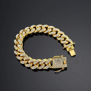 Planet Gates Men Bracelet fashion 18- 20cm long Miami Cuban Link bracelets male Hiphop jewelry gifts