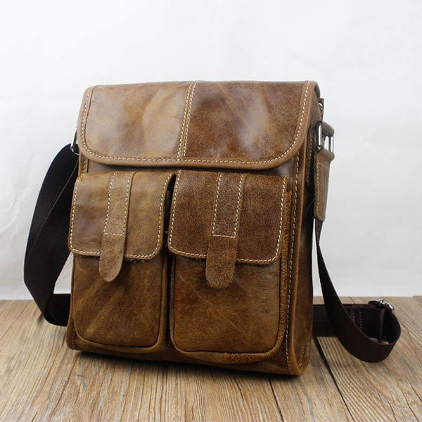 Planet Gates Men Briefcase bags Genuine Leather large capacity bag male vintage bags luxury Brand Casual shoulder bag