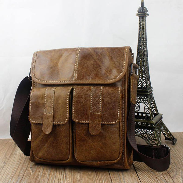 Planet Gates Men Briefcase bags Genuine Leather large capacity bag male vintage bags luxury Brand Casual shoulder bag