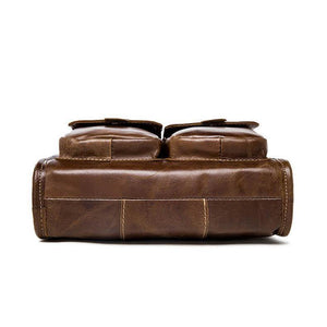Planet Gates Men Briefcase bags Genuine Leather large capacity bag male vintage bags luxury Brand Casual shoulder bag