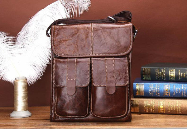 Planet Gates Men Briefcase bags Genuine Leather large capacity bag male vintage bags luxury Brand Casual shoulder bag