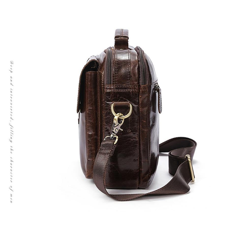 Planet Gates Men Briefcases Genuine Leather Men's bags Crossbody Bags Casual Totes Laptop messenger bag men's shoulder bag handbags