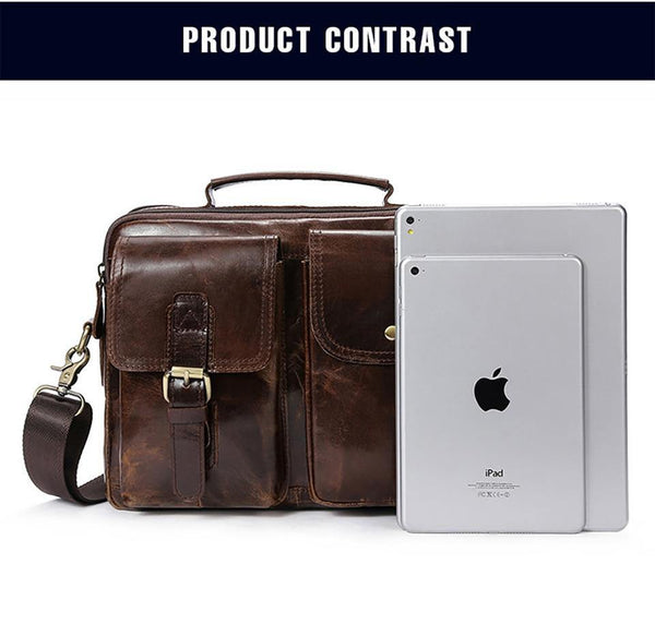 Planet Gates Men Briefcases Genuine Leather Men's bags Crossbody Bags Casual Totes Laptop messenger bag men's shoulder bag handbags
