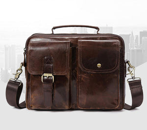 Planet Gates Men Briefcases Genuine Leather Men's bags Crossbody Bags Casual Totes Laptop messenger bag men's shoulder bag handbags