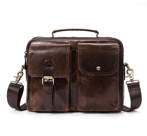 Planet Gates Men Briefcases Genuine Leather Men's bags Crossbody Bags Casual Totes Laptop messenger bag men's shoulder bag handbags