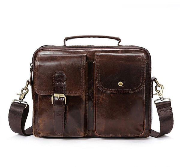 Planet Gates Men Briefcases Genuine Leather Men's bags Crossbody Bags Casual Totes Laptop messenger bag men's shoulder bag handbags