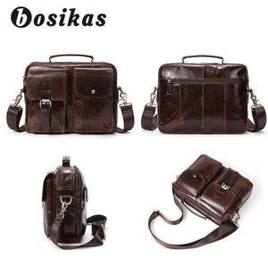 Planet Gates Men Briefcases Genuine Leather Men's bags Crossbody Bags Casual Totes Laptop messenger bag men's shoulder bag handbags