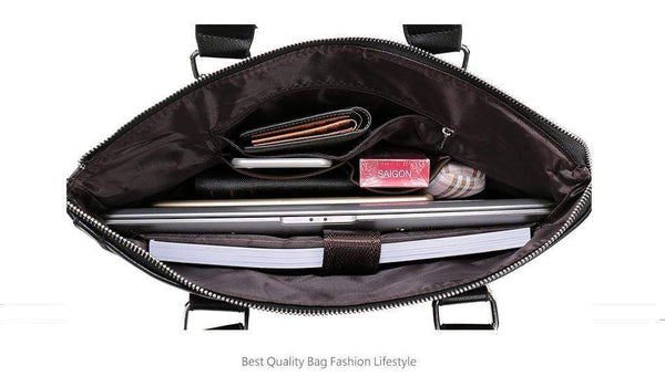 Planet Gates Men Casual Briefcase Business Shoulder Bag Leather Messenger Bags Computer Laptop Handbag Bag Men's Travel Bags
