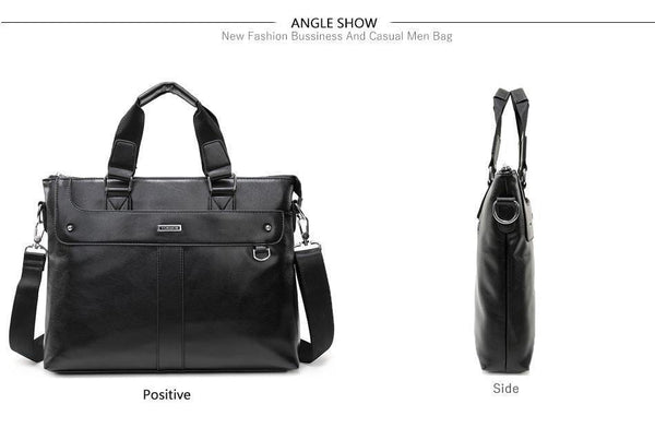 Planet Gates Men Casual Briefcase Business Shoulder Bag Leather Messenger Bags Computer Laptop Handbag Bag Men's Travel Bags