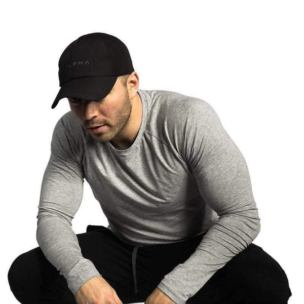 Men Casual Fashion Long Sleeve Cotton T-shirt Gyms Fitness Bodybuilding Workout Skinny Solid T Shirt Man Tee Tops Brand Clothing