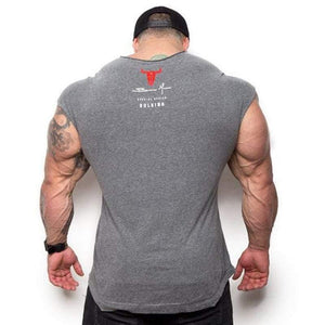 Men Casual Fashion Printed T-shirt Gyms Fitness Bodybuilding Short Sleeve Cotton T Shirt Tees Tops Male Workout Brand Clothing